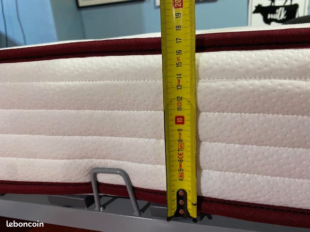 Clic clac MATELAS 15cm 33kgm3 MONOBLOC couchage 2 PERSONNES 130 x 190 mieux qu'1 lit COUCHAGE ferme de tous les jours vendu complet pieds COFFRE DE RANGEMENT sommier cadre acier LATTES matelas COUETTE (image 4)