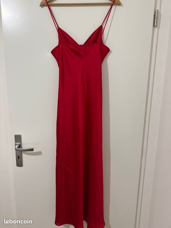 strapless open back dress A.L.C. Andie Dress, Red / 6