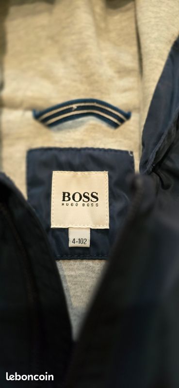 Manteau Bleu Marine Hugo Boss Pour Garçon 16 Ans - Neuf Sans étiquettes - Style Bomber