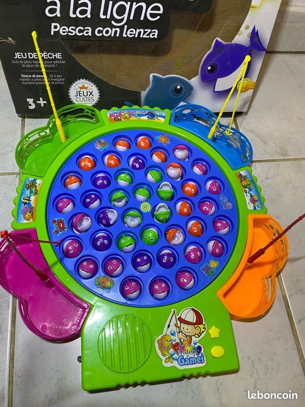 Ulikey Jeux de Pêche électroniques, Peche a la Ligne Enfant, Jouet de Pêche Magnétiques Grande avec