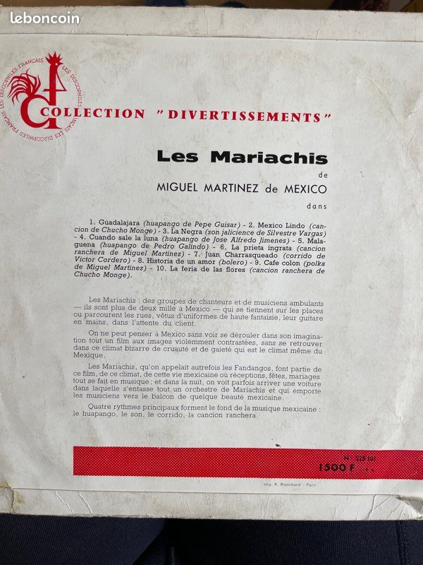 Vinyle Les Mariachis (image 2)