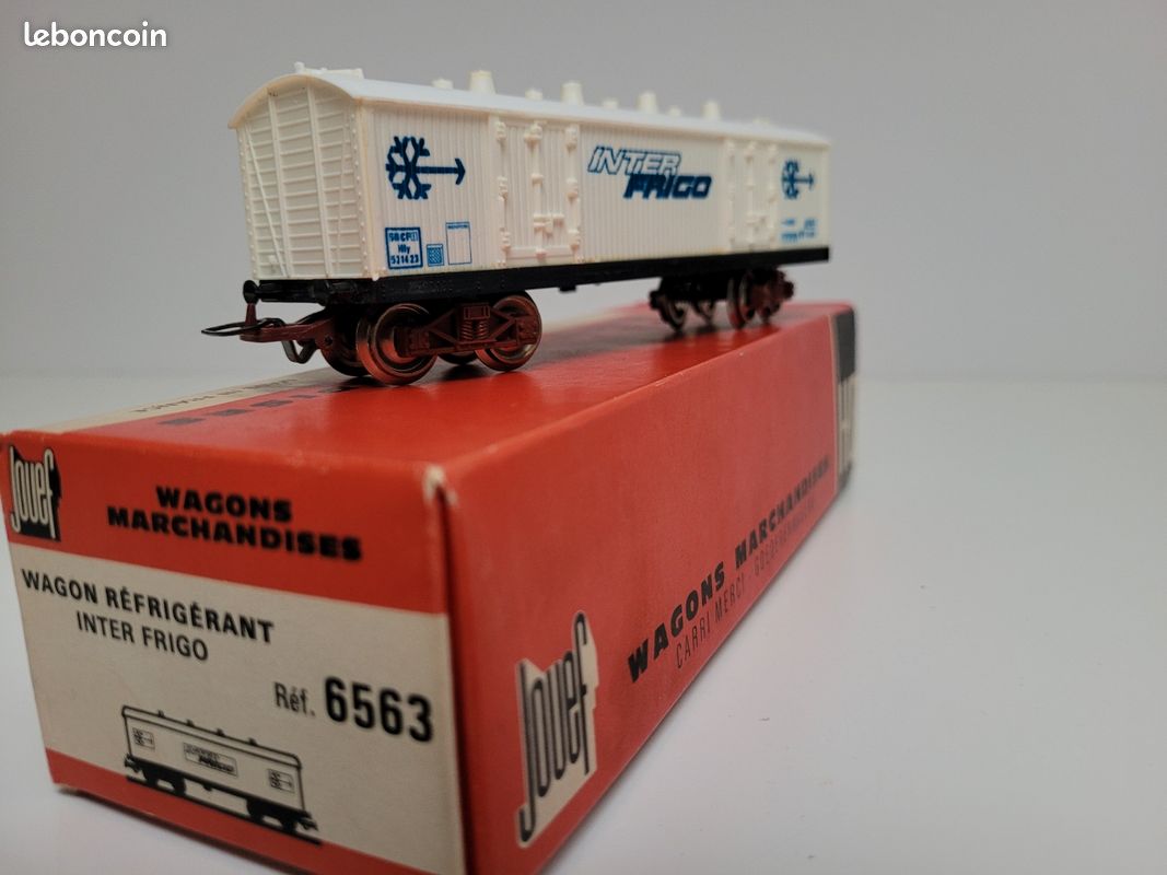 Train wagon N° 6563 Wagon frigorifique à bogies TP INTER FRIGO Jouef Ho (image 1)