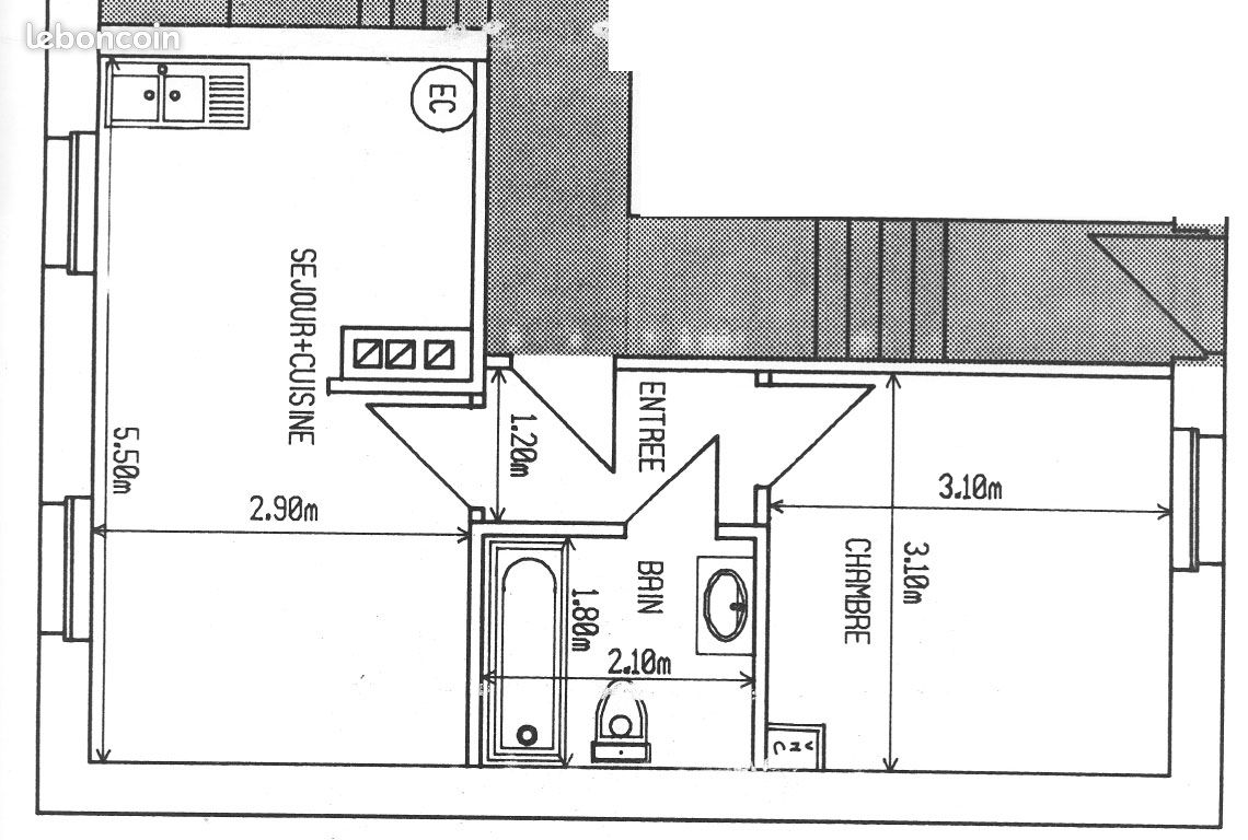 Appartement 2 pièces 32 m² · à Strasbourg · 32 m² · 625 €/mois