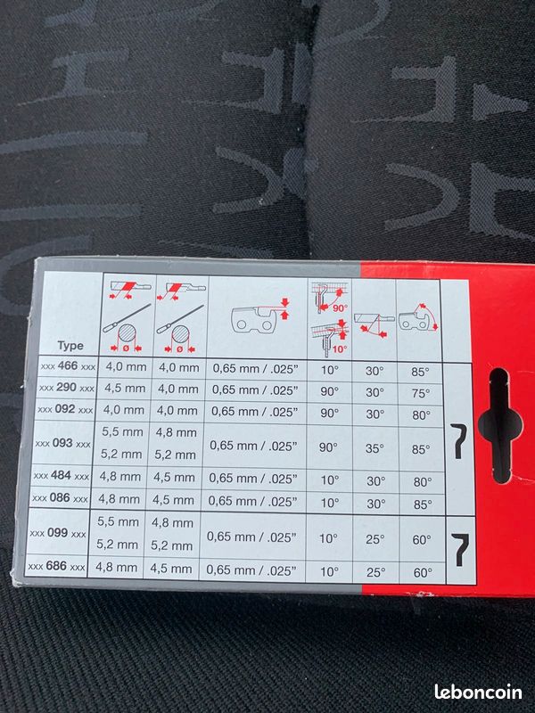 Chaîne Tronconneuse élagueuse makita 3/8 guide 25cm 10 pouces 1.3mm 40 maillons (image 3)