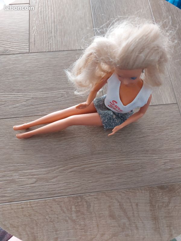 Poupée Barbie Mattel Années 80 - Made In Malaysia - Occasion Bon état
