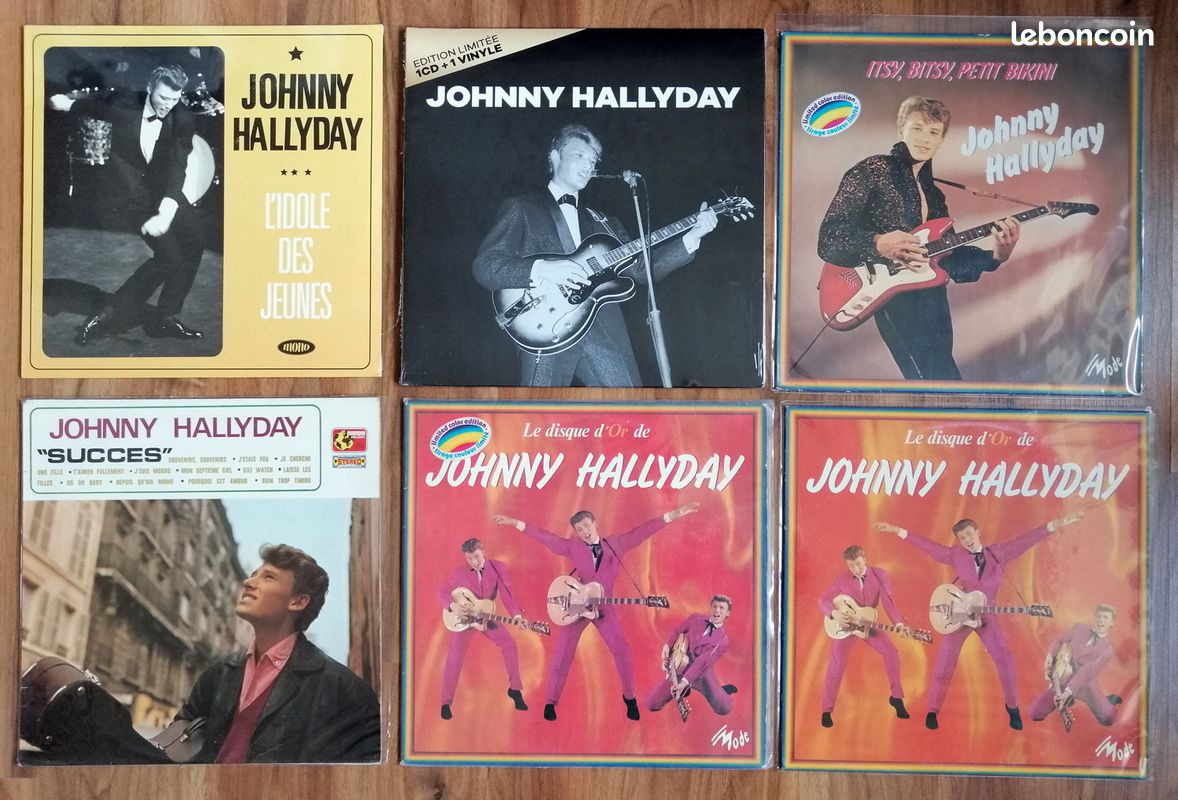 Disques vinyle 33t JOHNNY HALLYDAY (image 2)