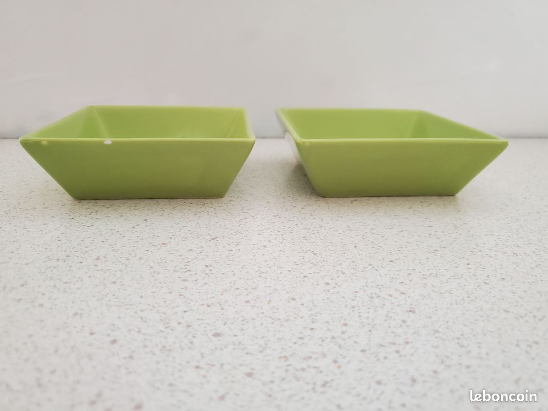 Lot de 2 plats de forme carrée (image 2)