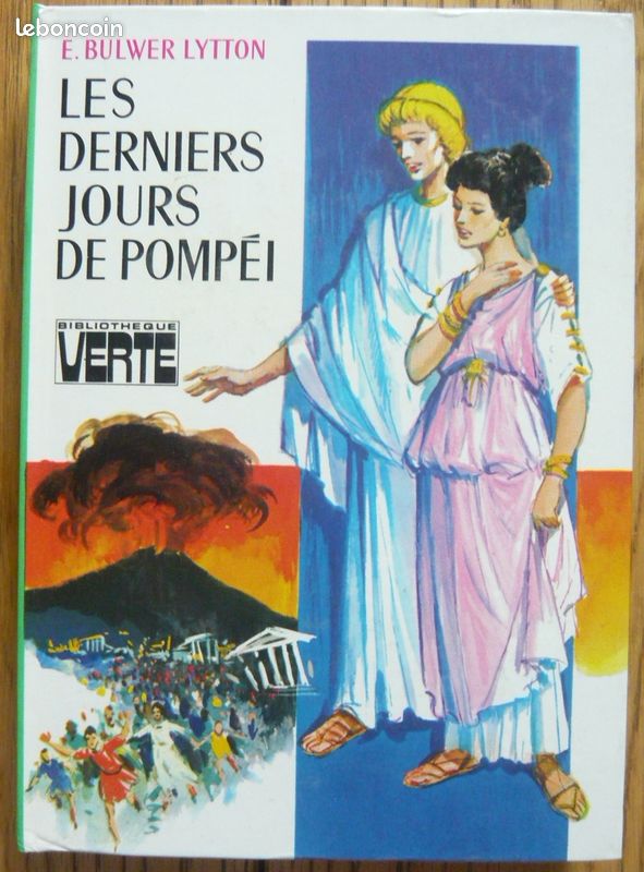 Les derniers jours de Pompéi, Bibliothèque verte (image 1)