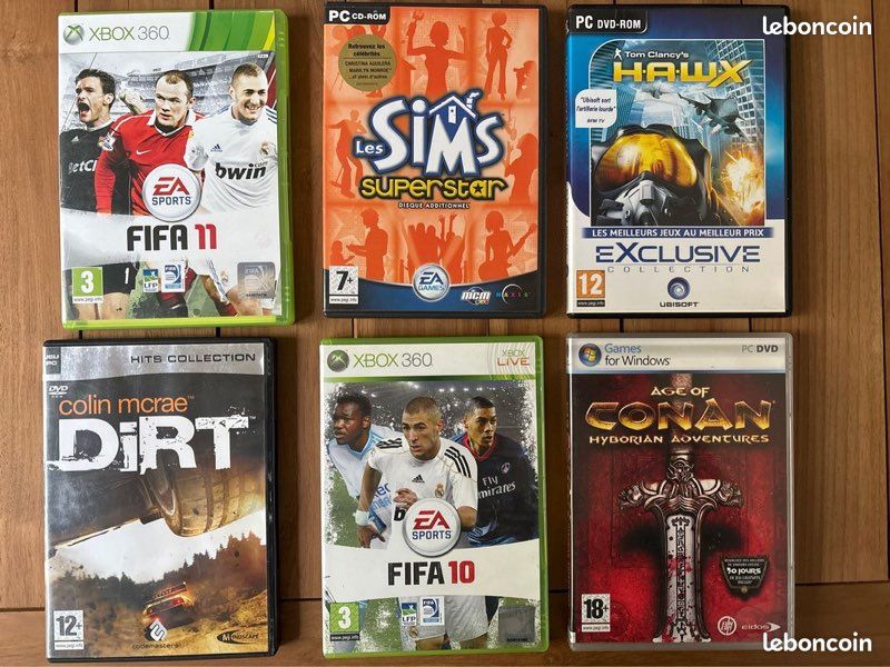 Lot De 6 Jeux Xbox / Microsoft - Bon état, Dont SSX Tricky, Pour Jouer En Rétro