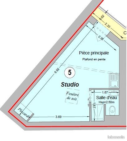 Appartement 1 pièce 22 m² · à Bordeaux · 22 m² · 122 000 €