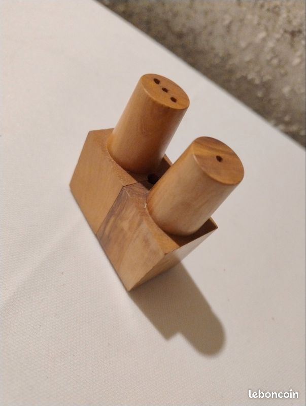 Ensemble De Salières De Poivre, Salières En Bois, Bois De Palmier