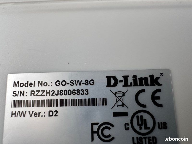 Switch D-LINK GO-SW-8G blanc (image 4)