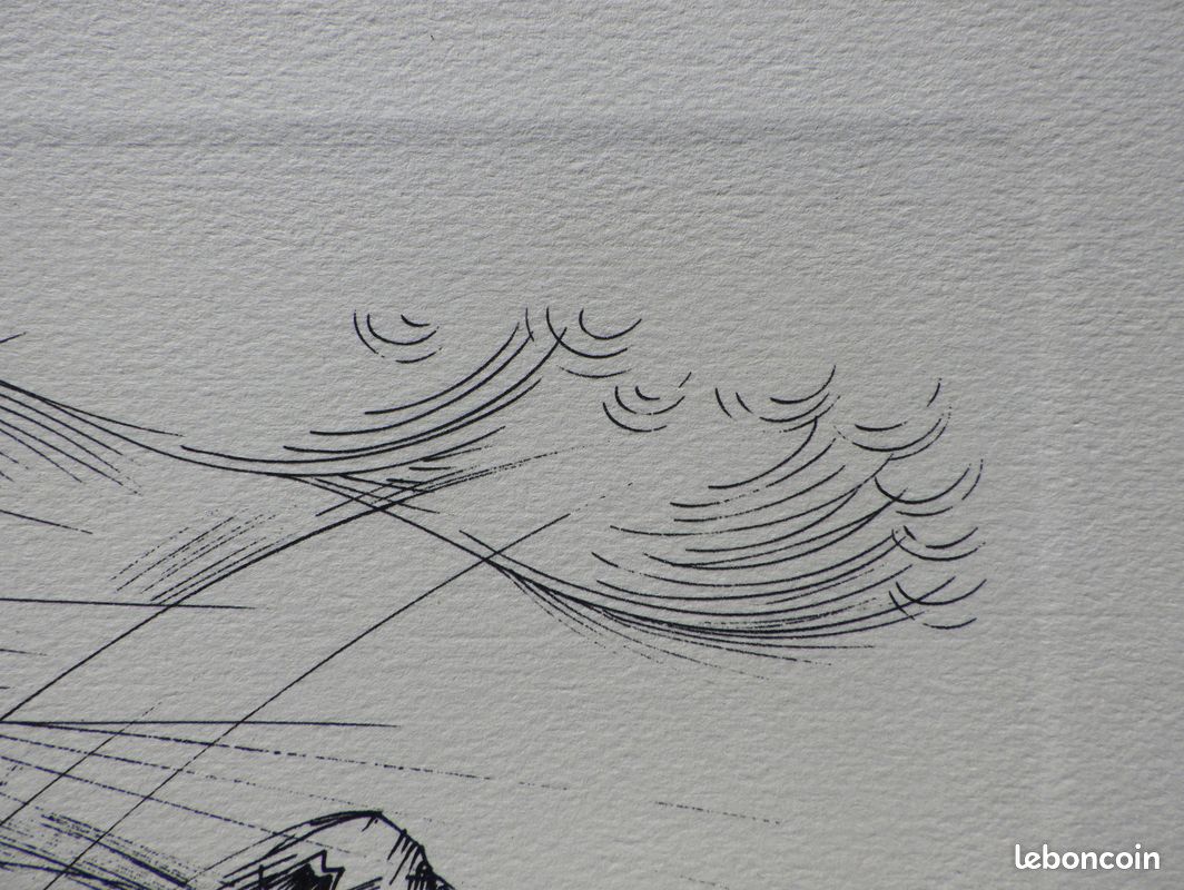 André MASSON : Le temps qui court, Gravure signée, 1951 #CERTIFICAT (image 5)