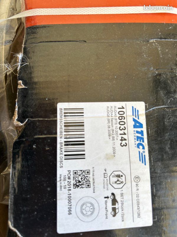 Neuf 2 disques de frein avant pour AUDI A4 A5 Q5 (image 1)