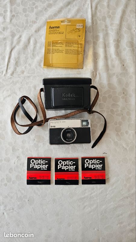 VINTAGE - Appareil photo KODAK Instamatic Camera 220 avec étui cuir - Photo, audio & vidéo