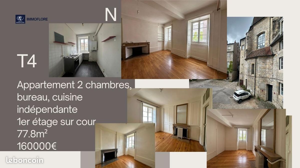 Appartement 5 pièces 77 m² · à Besançon · 77 m² · 160 000 €