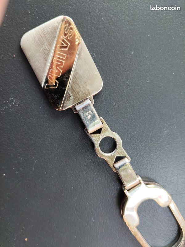 Porte clef argent et or 750 (image 3)