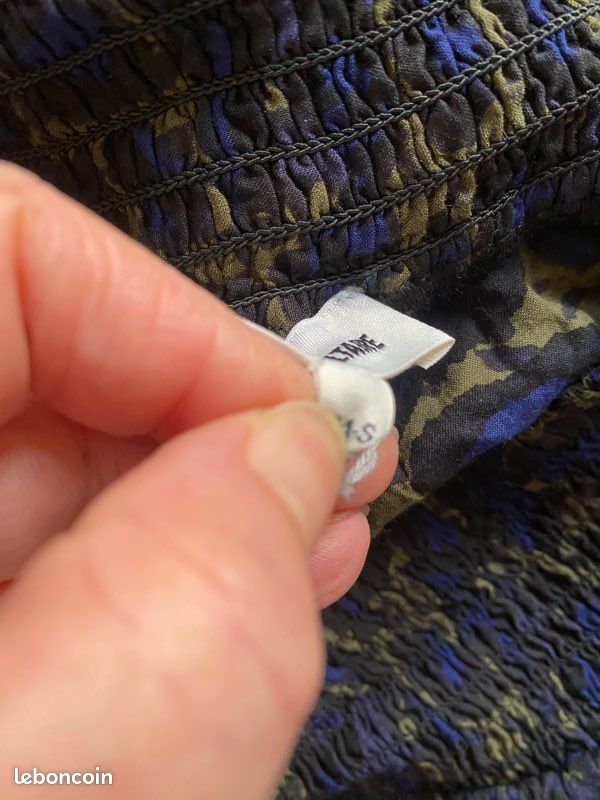Jupe Denim Zadig & Voltaire - Motif Papillon - Taille 14 A (34/36) - Mini/midi - Occasion Très Bon état