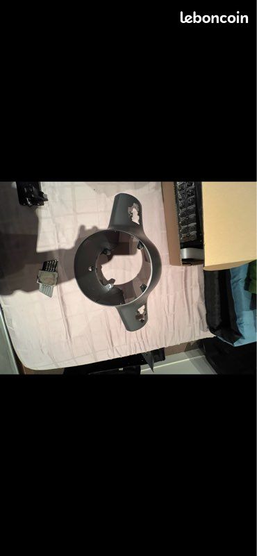 Cache phare scooter piaggio gris mat (image 2)