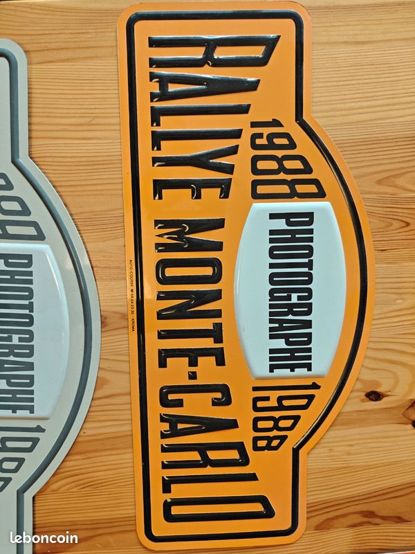 Plaque Officielle Métal Rallye Monte Carlo 2011 – 40 X 20 Cm