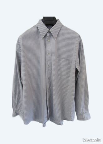 Chemise Homme Façonnable Grise - Taille S, Occasion Très Bon État