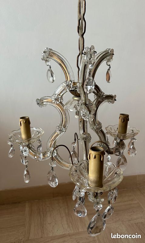 Lustre pampilles ancien (image 5)