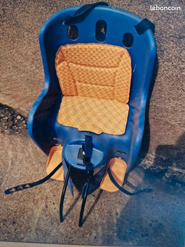 Siège Bébé Vélo Arrière Universel - Support En Acier, Harnais De Sécurité - Rouge - Neuf (2 Ans Garantie)