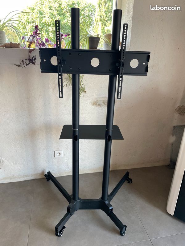 Support TV Mobile BONTEC - Chariot Réglable Pour Écran 23-60" Jusqu'à 40kg