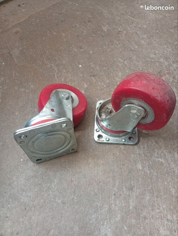 Lot de 2 roulettes industrielles Wicke Topthane 125 x 60 (image 2)