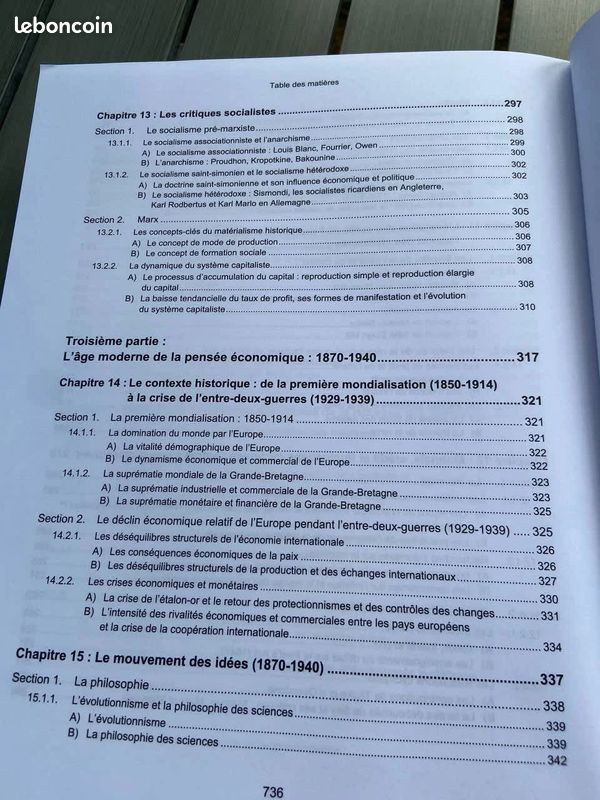 Histoire de la pensée économique. Science Po, Classes préparatoires, universités. / Yves Perez (image 10)