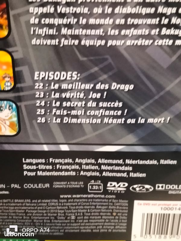 DVD 🧡 Bakugan Saison 2 Volume 3 (image 3)
