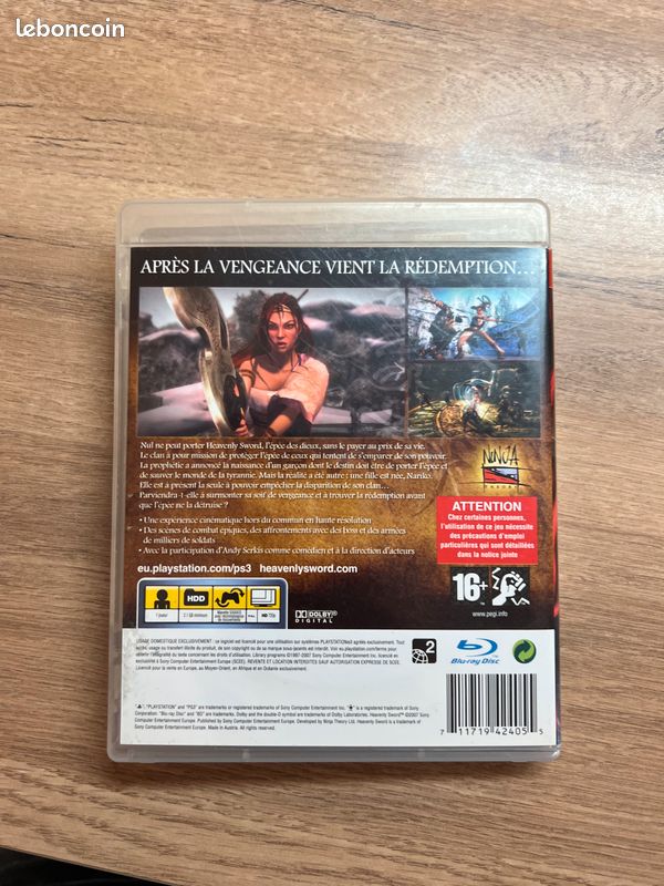 Sony PlayStation 3 Ps3 Heavenly Sword | Achetez sur