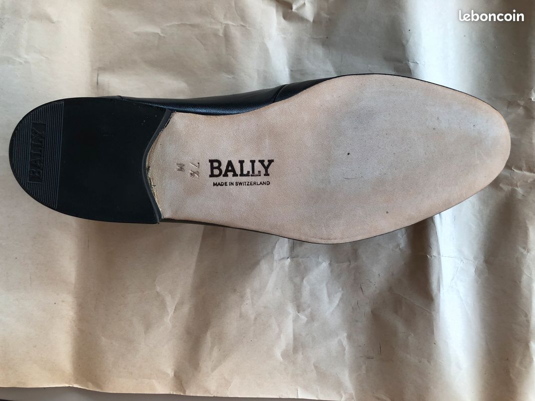Mocassin Bally Homme Noir Taille 41 UK 7 - Cuir, Neuf Avec Emballage Et étiquettes