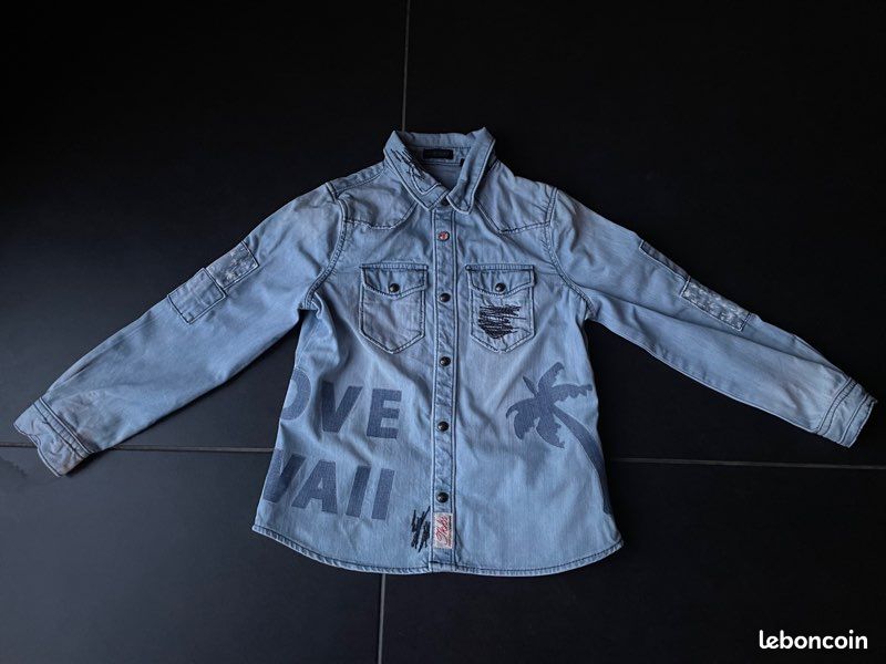 Très belle chemise jean fille Ikks 4 ans (image 1)