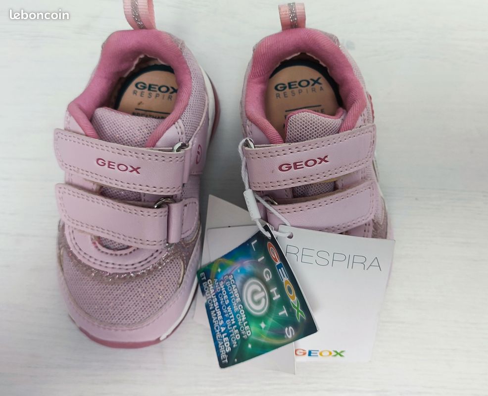 Baskets geox lumineuse fille Chaussures