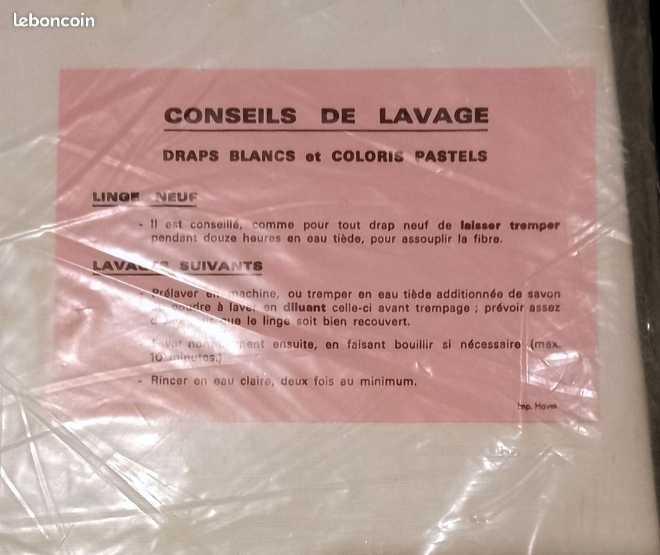 Drap en lin MÉTIS, neuf dans son emballage d'origine, 2.40 M X 3.10 M (image 6)