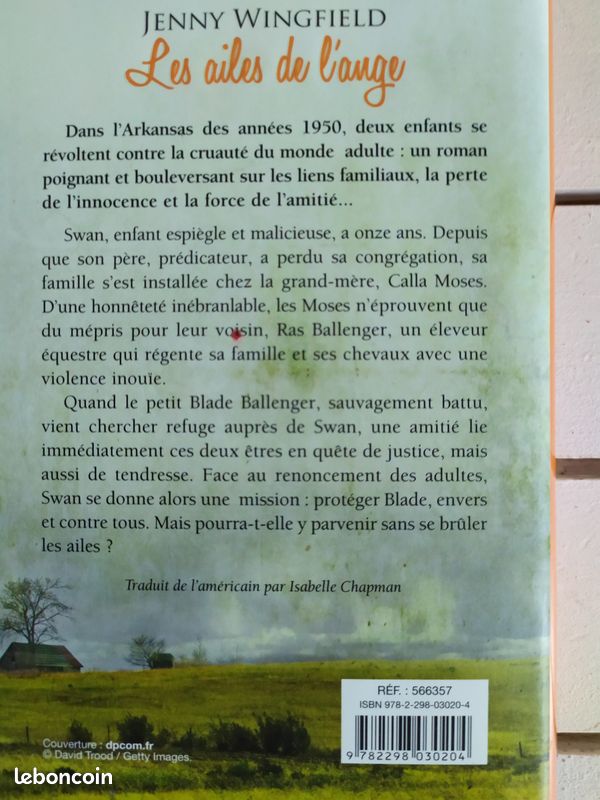 Livre "Les ailes de l’ange" Jenny Wingfield (image 2)