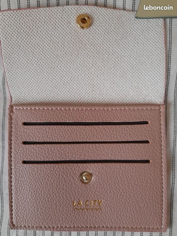 Porte carte rose La City (image 2)