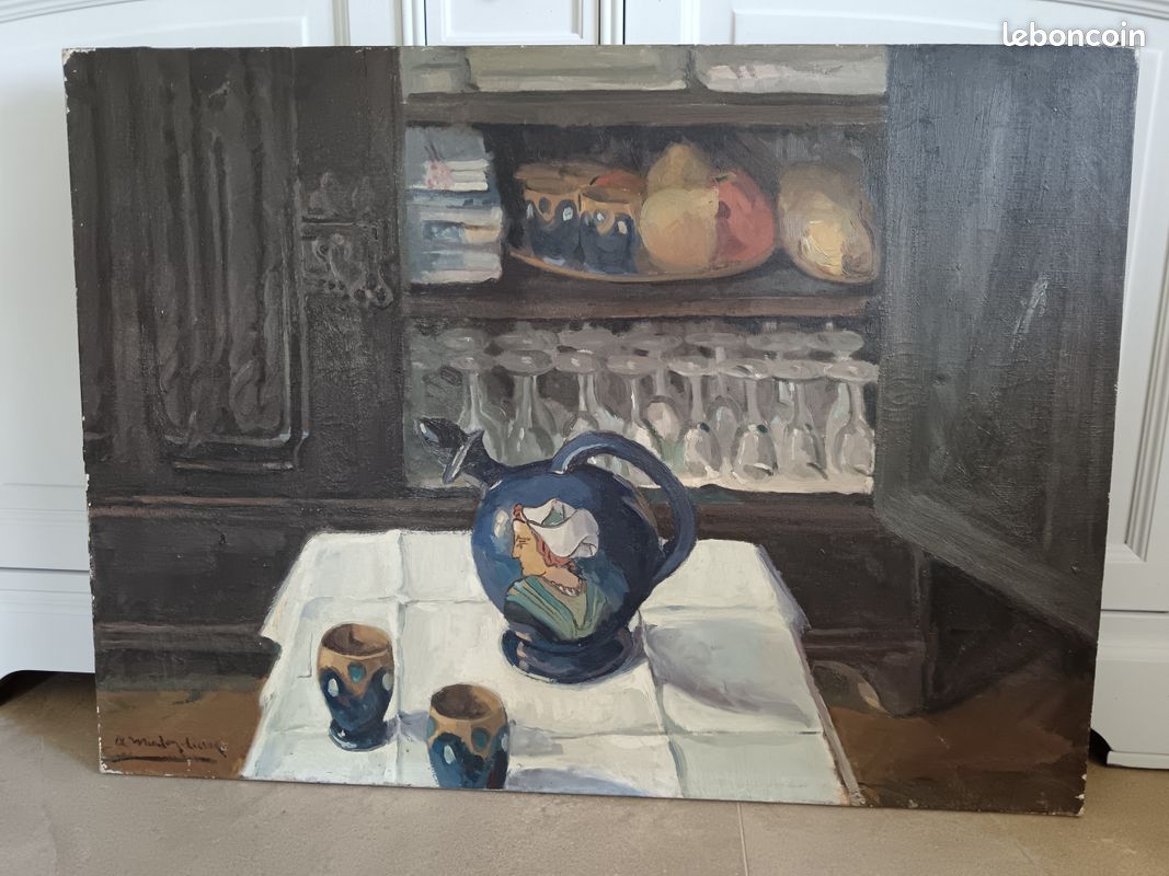 Nature morte huile sur toile (image 7)