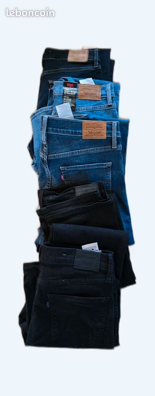 Lot 5 jeans Levi's 724 high rise straight 29US (image 1)