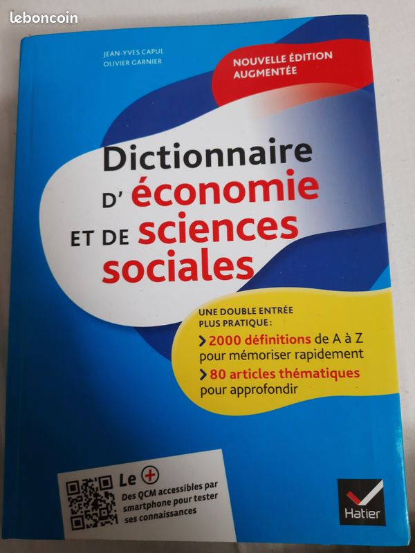 Dictionnaire d'économie et de sciences sociales (image 1)