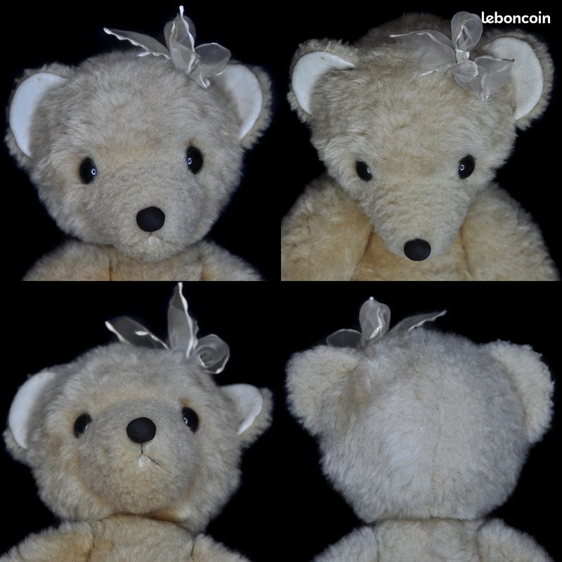 Ours De Collection Artiste OOAK - Mohair Ancien URSS - Habillé - 36 Cm
