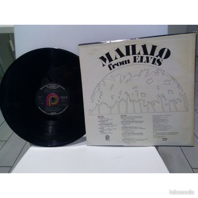Mahalo from elvis presley LP 33 tours canada 1978 (image 2)