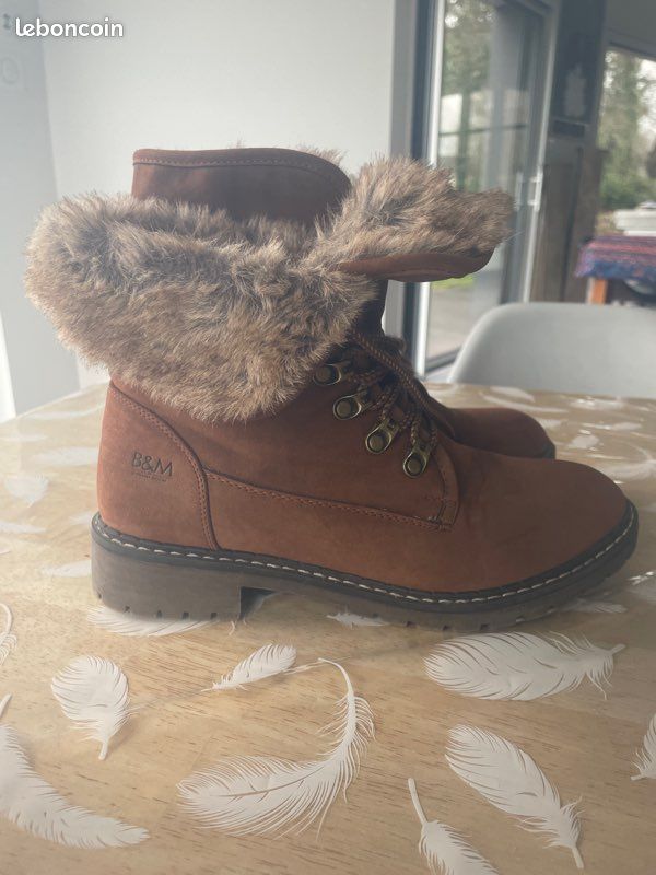 Bottines Femme Taille 39 Couleur Camel - Synthétique - Neuf Avec Emballage