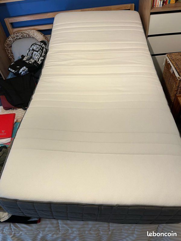 Lit 90x200 avec tiroir et matelas (image 4)