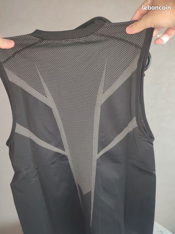 T-shirt De Sport Gymshark Onyx 5.0 Sans Couture - Noir/gris - Taille XL - Neuf Avec étiquettes