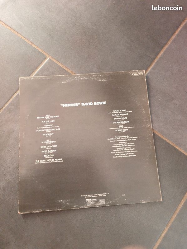 Vinyl 33 tours David Bowie Heroes (image 2)
