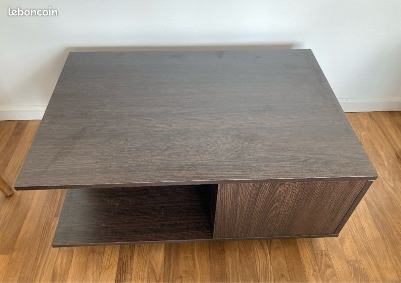 Table basse design contemporain 90x60 cm avec tiroir - Neuve (image 1)