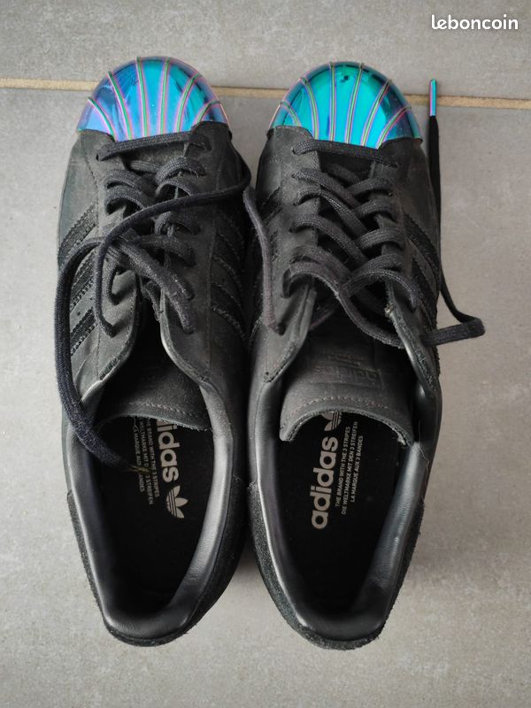 RARE* Adidas superstar 80 metal toe Noir-metallique Chaussures