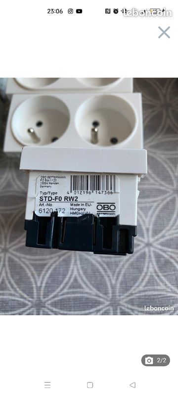 3 prises goulottes obo bettermann (image 2)